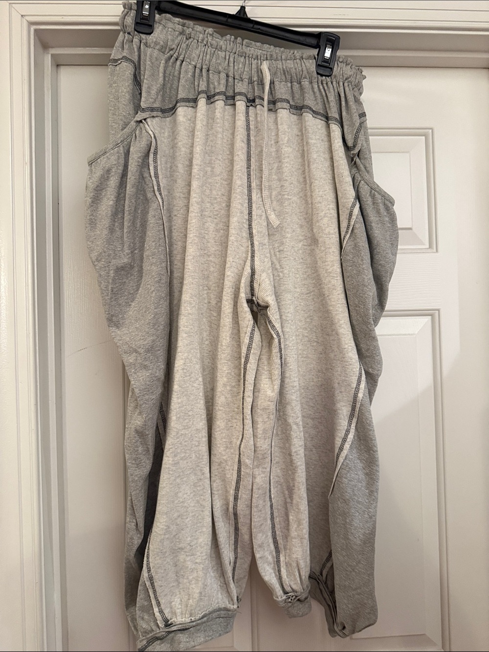 POL Light Gray Drop-Crotch Sweatpants Joggers